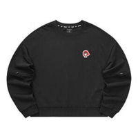 (WMNS) Skechers Casual Crew Sweater 'Black Red' L322W086-0018