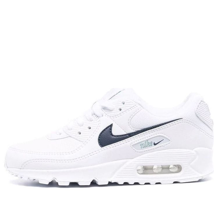 (WMNS) Nike Air Max 90 Low-Top White/Blue DH1316L-101