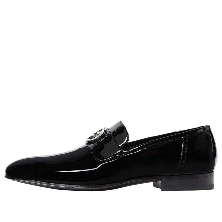 Gucci Interlocking G Loafer 'Black Leather' 730134-BNC00-1000