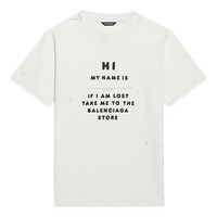 Balenciaga FW21 Logo Printing Tee White 661705TKVF19081