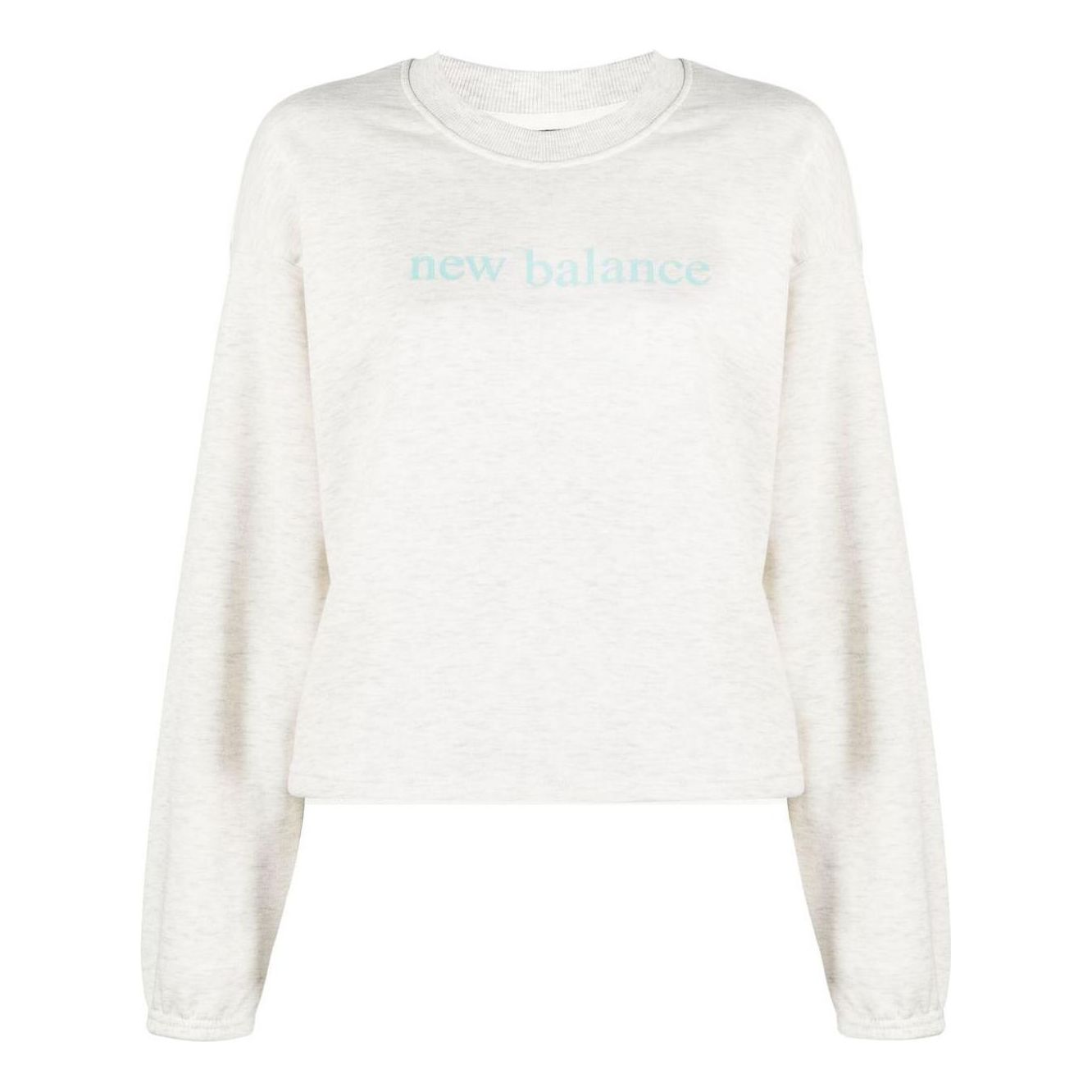 (WMNS) New Balance Pure Balance Sweatshirt Asia Sizing 'Sea Salt Heather' WT21557-SAH