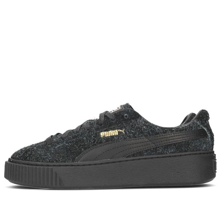 (WMNS) PUMA Suede Platform Elemental 'Black' 362224-01