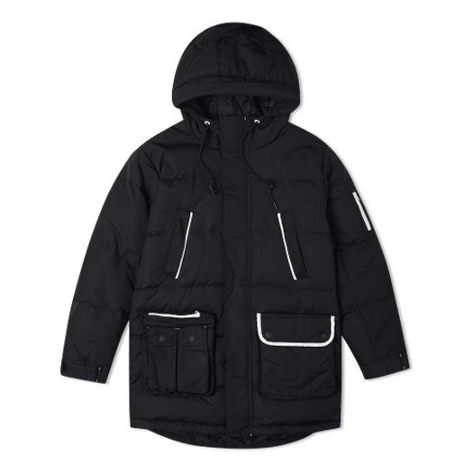 Converse Down Mid Length Jacket Asia Sizing 'Black' 10019988-A01