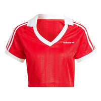 (WMNS) adidas Football Crop Top 'Red' IR9778