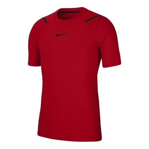 Nike Athleisure Casual Sports Short Sleeve Red CU4990-657