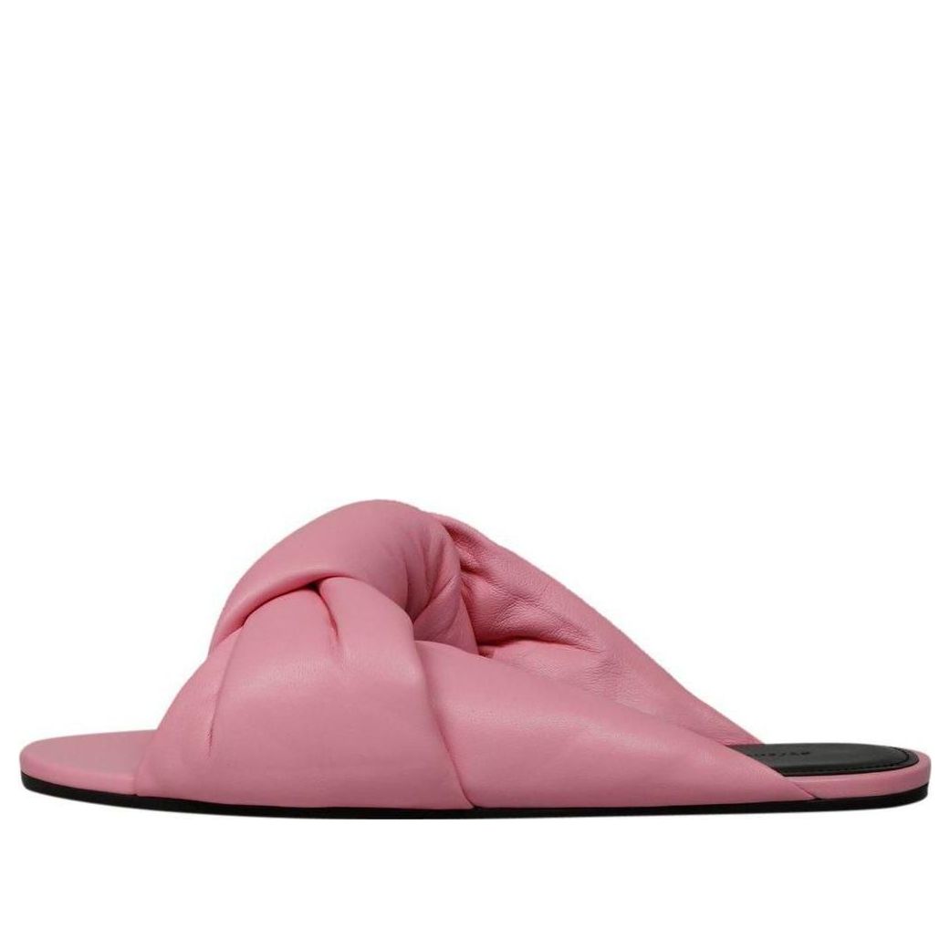 (WMNS) Balenciaga Drapy Leather Slides 'Pink' 636576WA2M05048