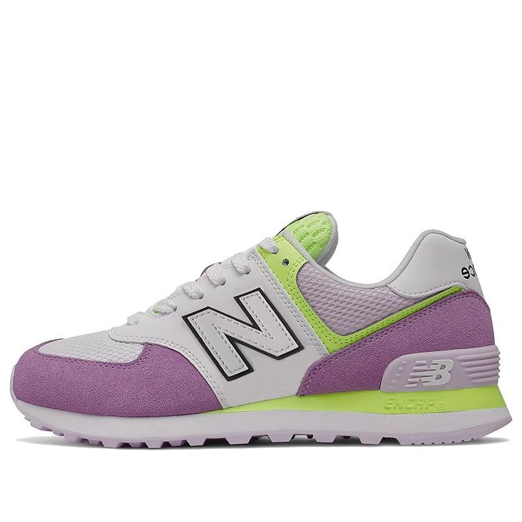 (WMNS) New Balance 574 'Purple Bleached Lime Glow' WL574GY2