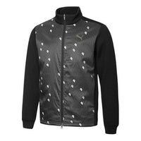 PUMA Combination Casual Logo Stand Collar Zipper Jacket Black 930315-01