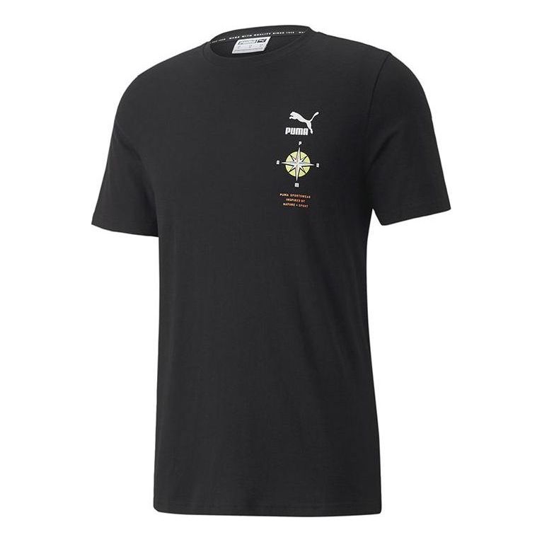 PUMA Nature Camp Graphic Tee 'Black' 536912-01