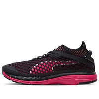 (WMNS) PUMA Speed Ignite Netfit Running Shoes Black/Red 189938-03