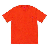 Supreme SS19 SS Pocket heather dark orange Tee SUP-SS19-110