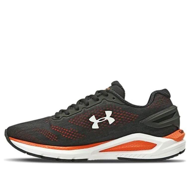 Under Armour Charged Carbon Sports Shoes Black/Orange 3023412-002