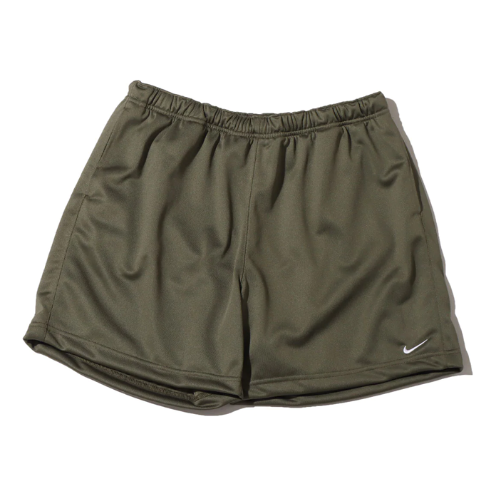 Men's Nike Solid Color Minimalistic Elastic Waistband Logo Medium Olive Shorts DH4658-222