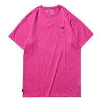 Vans Off The Wall Tee Minimalistic Small Logo Short Sleeve Couple Style Rose Red VN0A49R7FS4