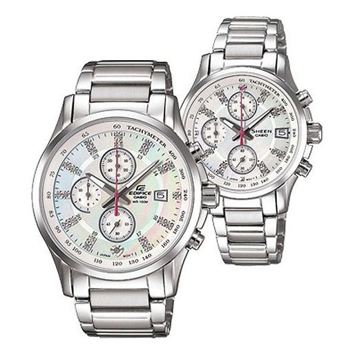 CASIO Minimalistic EF-561SP-7ASHN-5016SP-7A Silver Analog EF-561SP-7A&SHN-5016SP-7A