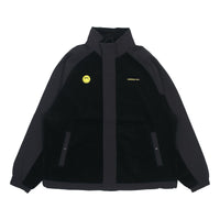 adidas neo U Smly Jkt Colorblock Casual Stand Collar Jacket Black H58046