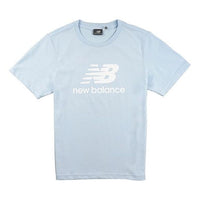 New Balance Men's New Balance Alphabet Printing Casual Loose Short Sleeve Blue NEA2E031-BL