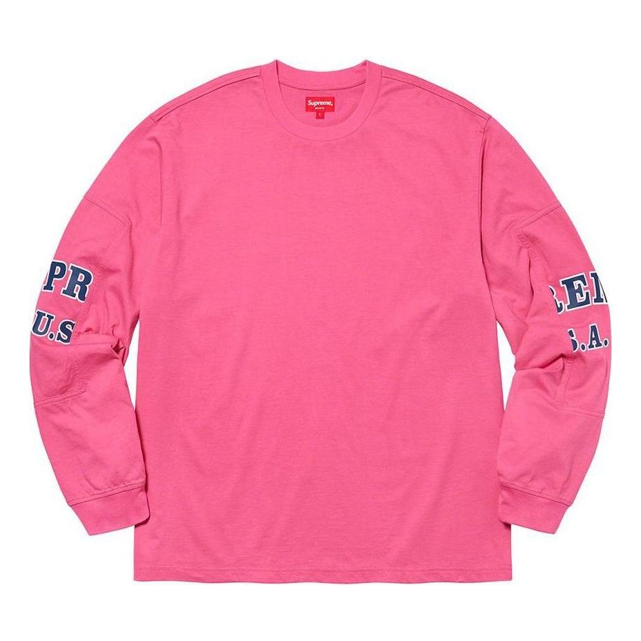 Supreme Cutout Sleeves L/S Top 'Pink Navy' SUP-FW20-026