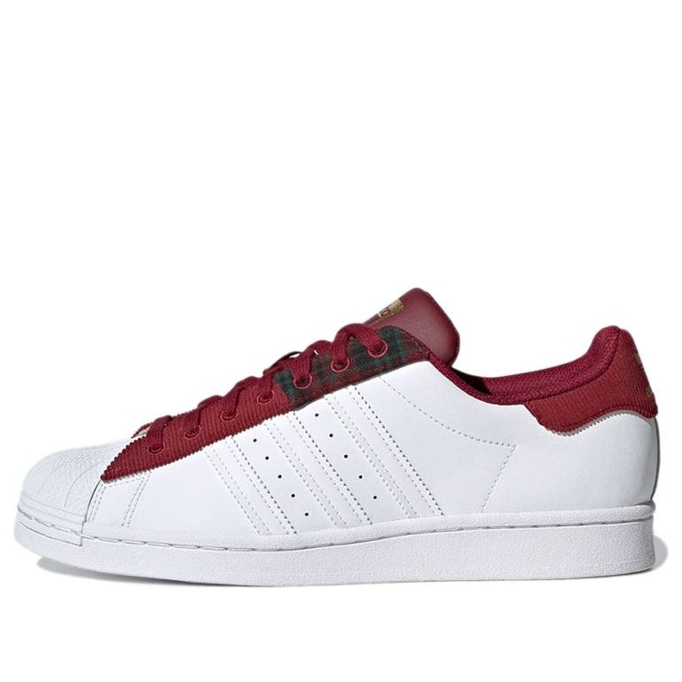 adidas Superstar 'Collegiate Burgundy Patchwork' H00211