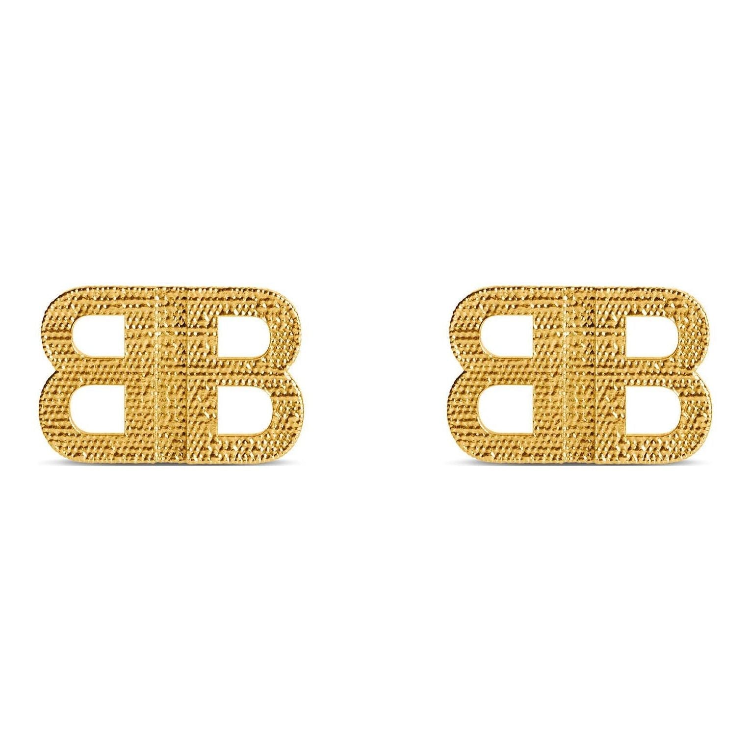Balenciaga Bb 2.0 Textured Xs Earrings 'Gold' 782982TZ99G0705