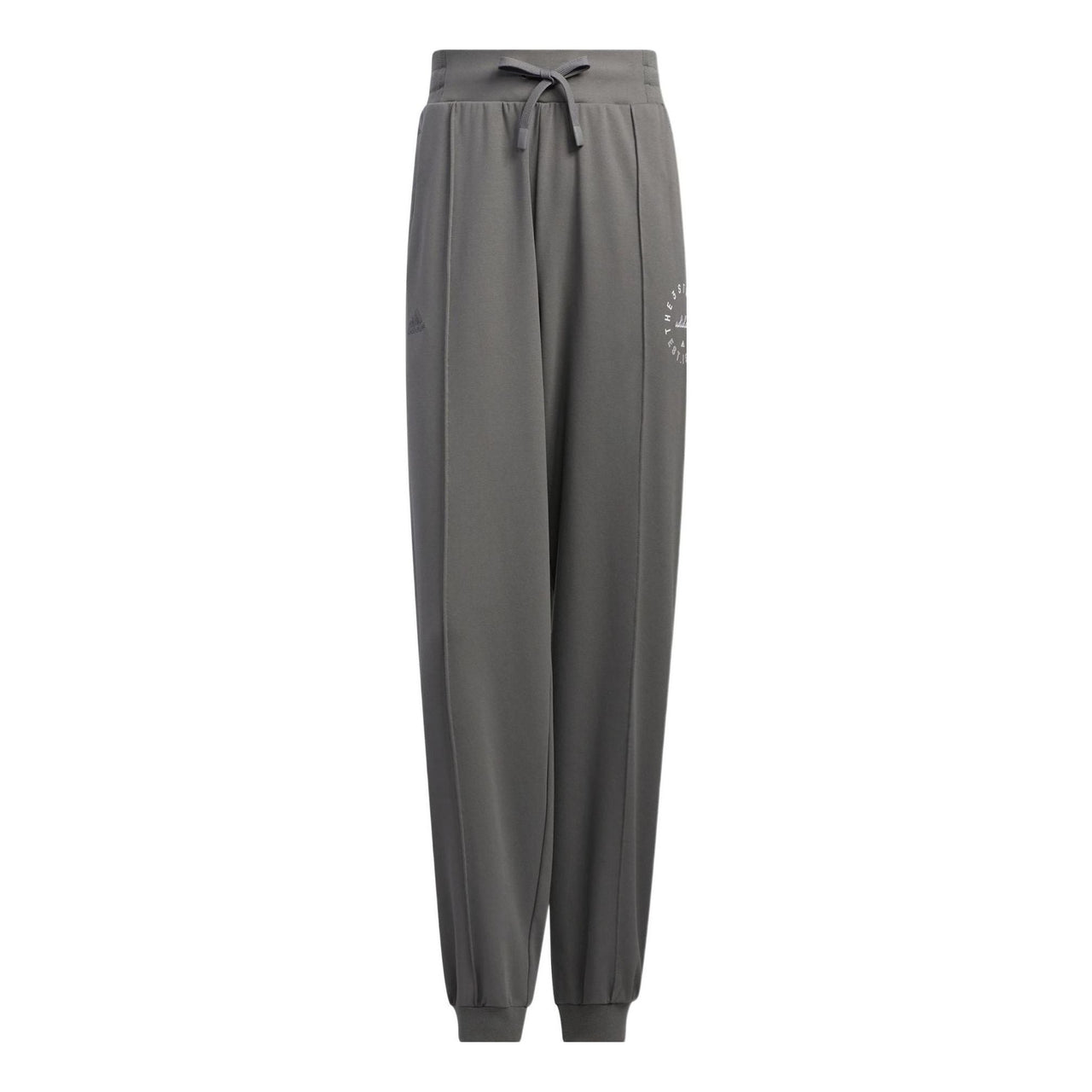 adidas Solid Color Logo Embroidered Pants Asia Sizing 'Grey' HZ7063