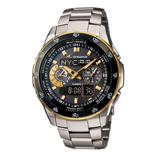 Men's CASIO Oceanus Series quartz Metallic waterproof Silver Mens OCW-T400TG-1A
