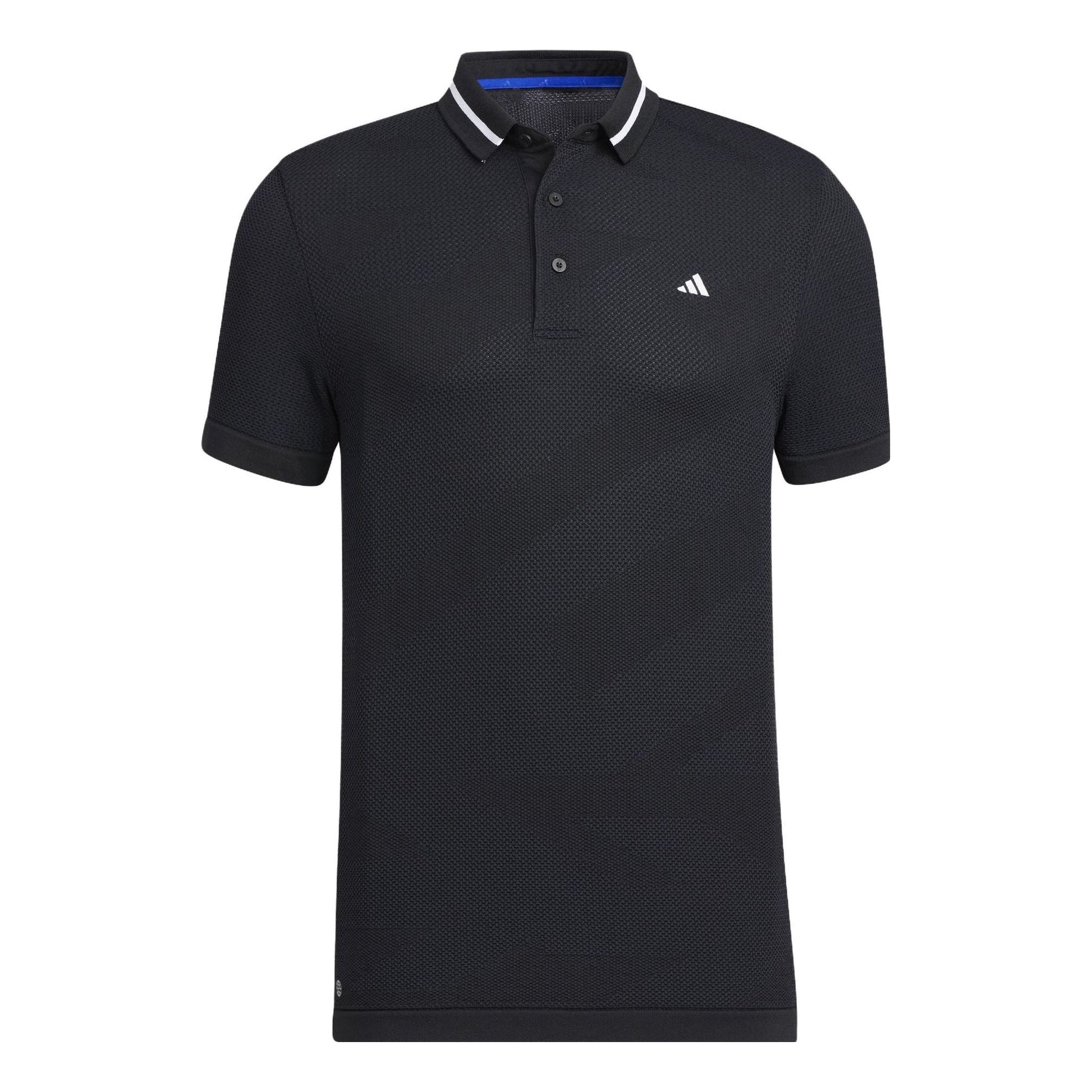 adidas Primeknit Side Seamless Polo Shirt 'Black' HS6881