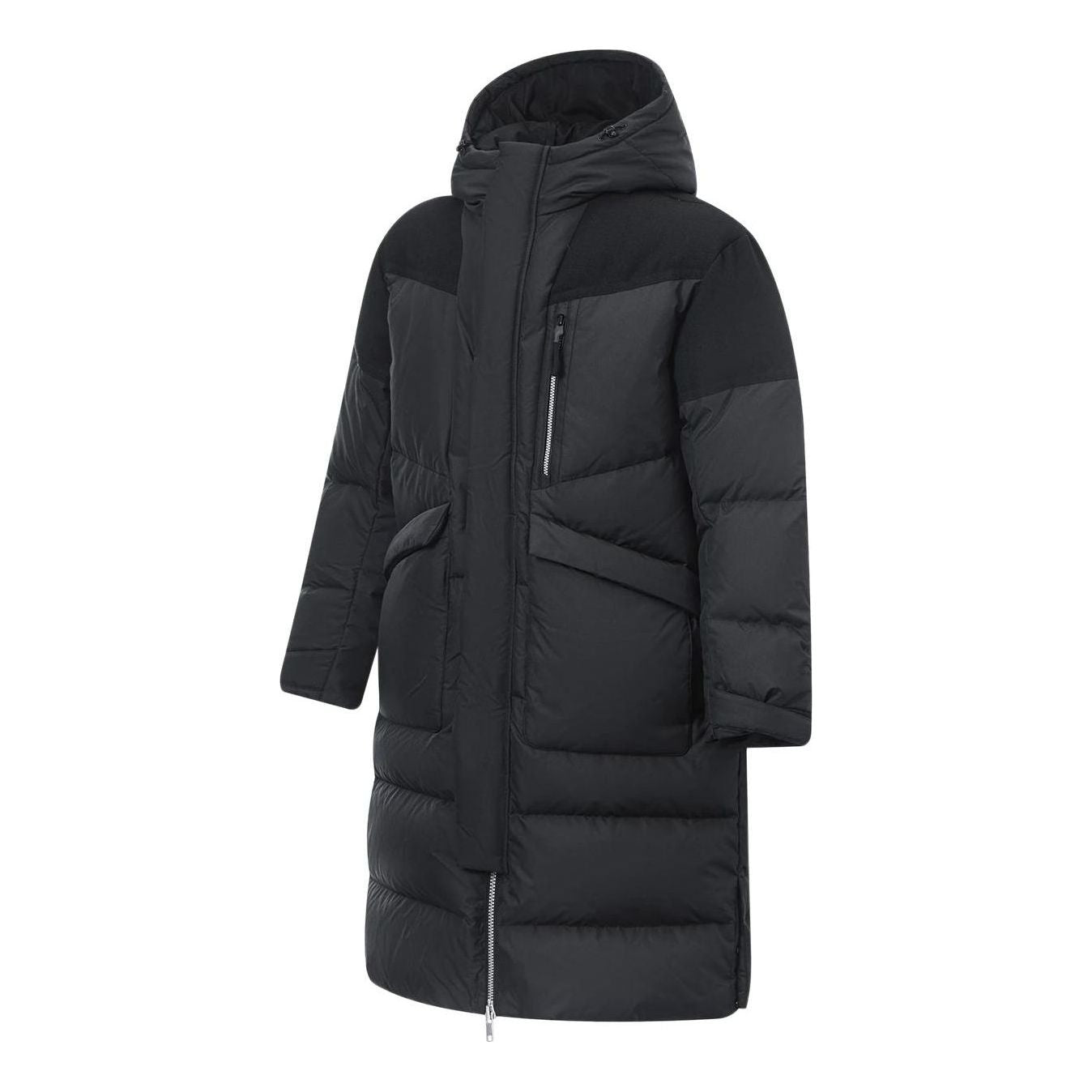 Li-Ning Winter Warm Long Down Jacket 'Black' AYMT069-1