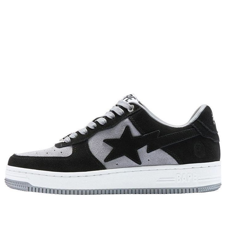 A BATHING APE Bape STA Low 'Black White' 1I70-191-008-BLCKWHITE
