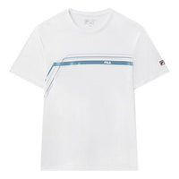 FILA Casual Sports Minimalistic logo Alphabet Short Sleeve White F11M028104F-WT