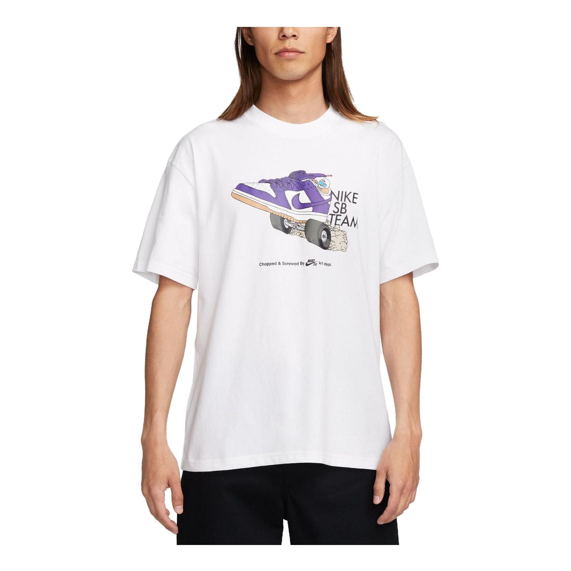 Nike SB Dunk Graphic T-shirt (Asia Sizing) 'White' FJ1138-100