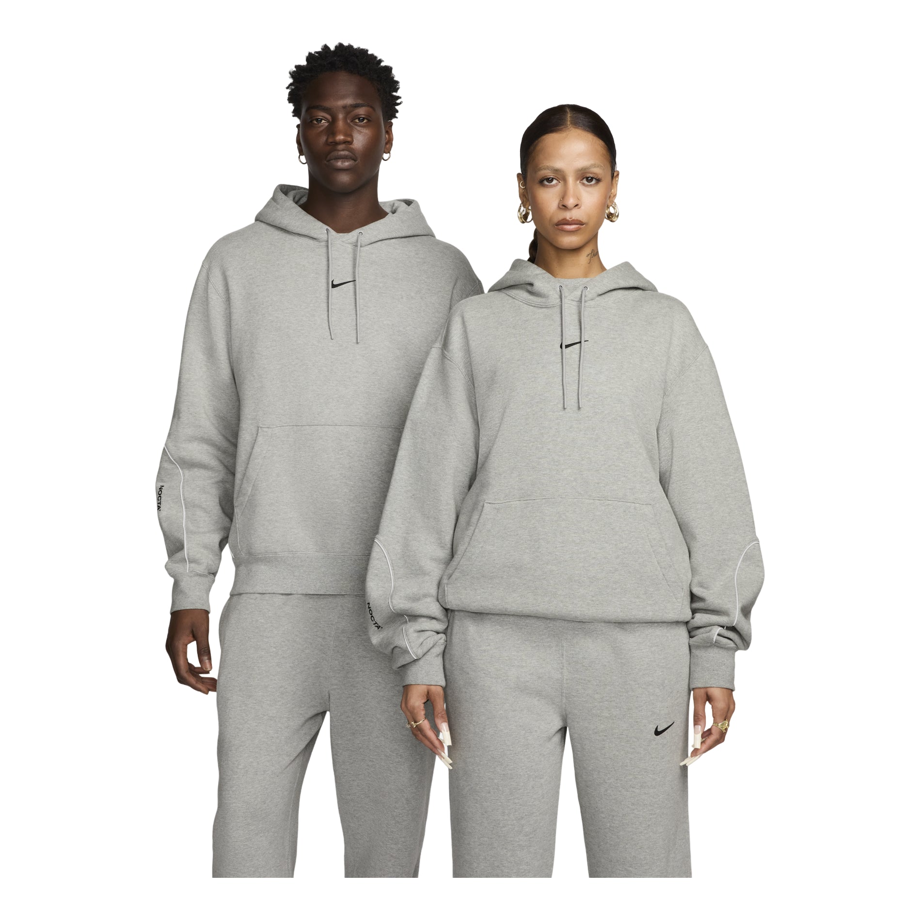 Nike x NOCTA Drake Fleece Hoodie 'Grey' FN7659-063