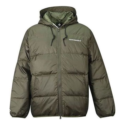 Converse Downfilled Hooded Jacket Asia Sizing 'Cargo Khaki' 10021981-A02