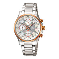 CASIO Sheen Series Stainless Steel Case Pearl Dial 50m Waterproof Quartz Movement Watch Analog SHN-5016D-7A