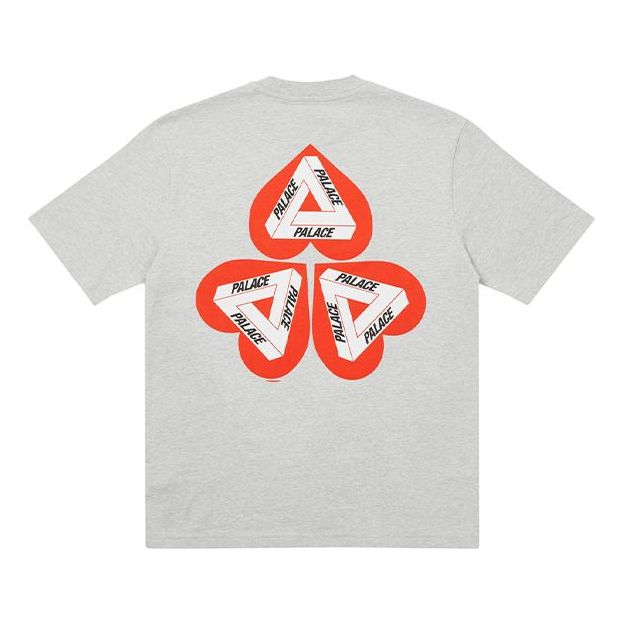 PALACE Heart Shape Tri-FERg Pattern Short Sleeve Unisex Gray P20TS107