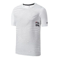 FILA ATHLETICS Professional Sports Running Gym Short Sleeve White A11M011129F-PT
