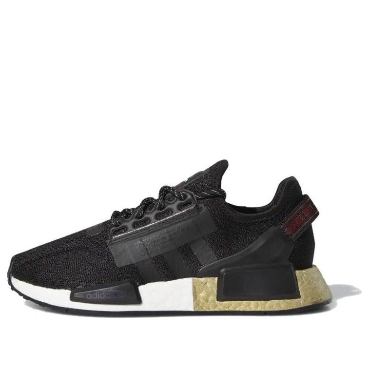(GS) adidas NMD_R1 V2 J 'Black Gold Metallic' FW8048