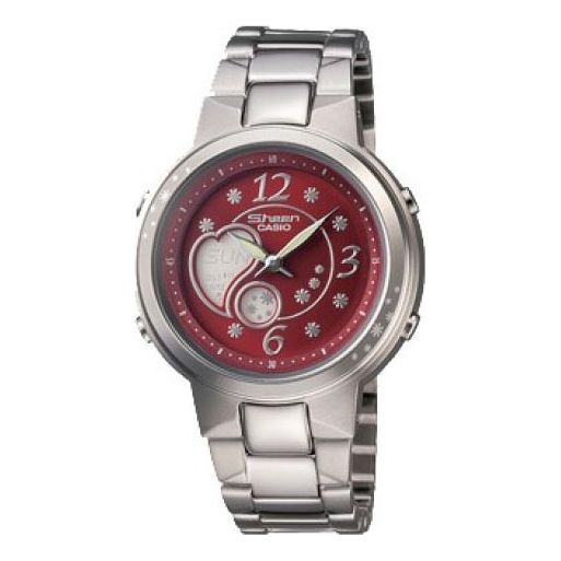 CASIO SHEEN Waterproof Stainless Steel Strap Silver Analog/Digital Combo SHN-6003D-4ADR