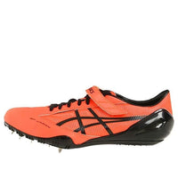 ASICS Raysprint 2 Velcro Non-Slip Breathable Low Top Professional Athletics Orange Black TTP511-0690