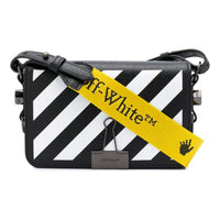 (WMNS) Off-White Binder-clip Stripe Messenger Bag Black OWNA038F20LEA0041001