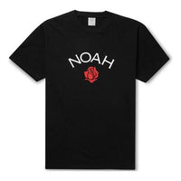 NOAH Nyc x Mr.Porter Recycle Cotton Rose Logo White Mr.Porter Tee KN32FW19BLK