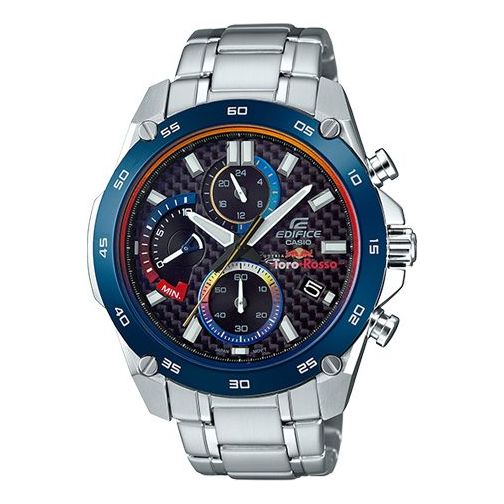 CASIO EDIFICE Solar Powered Blue Dial Mens Blue Analog EFR-557TR-1A