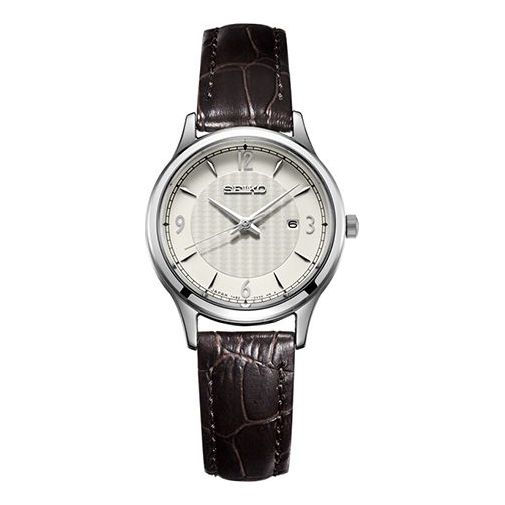 SEIKO Waterproof Quartzes White/Brown SXDG95J1