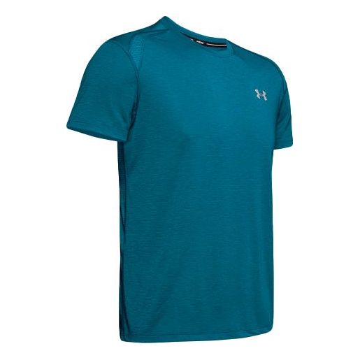 Men's Under Armour Streaker Series Running Sports Short Sleeve City Blue 1326579-417