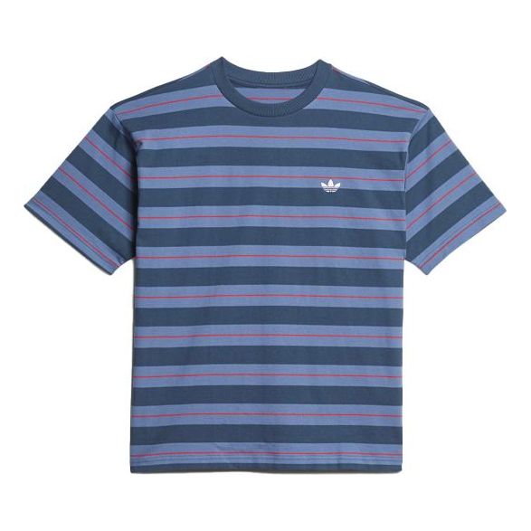adidas originals Stripe Sports Short Sleeve Navy Blue GL9914