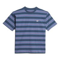 adidas originals Stripe Sports Short Sleeve Navy Blue GL9914