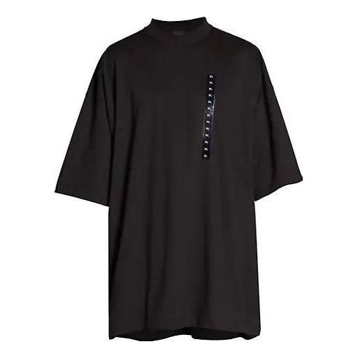 Balenciaga Size Sticker Oversized T-Shirt 'Black' 720209TNVE41000