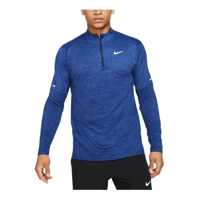 Nike Dri-Fit 1/4-Zip Longsleeve T-shirt 'Blue' DD4756-451