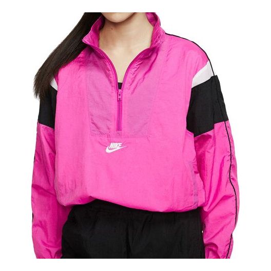 (WMNS) Nike SPORTSWEAR HERITAGE Woven Jacket Fuchsia Pink CJ2362-601