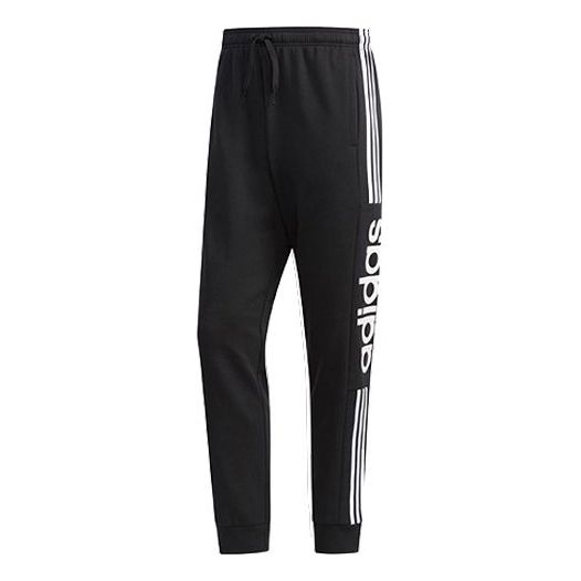 Men's adidas Ess Cb Pant Logo Printing Bundle Feet Sports Pants/Trousers/Joggers Black FL0296